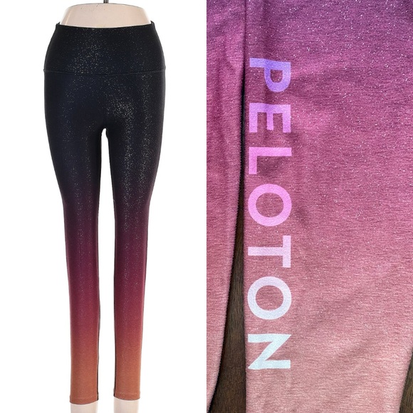 WITH Wear it to Heart Peleton Ombré Spin Cycling High Waist Leggings Medium - Picture 1 of 9